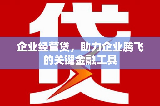 曲水企业经营贷，助力企业腾飞的关键金融工具
