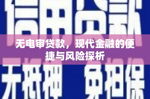 曲水无电审贷款，现代金融的便捷与风险探析