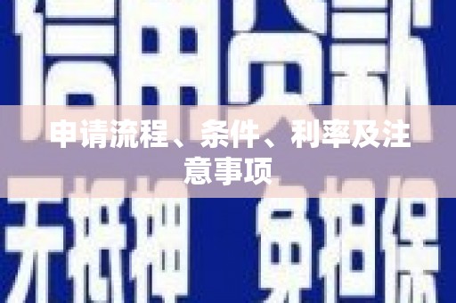 曲水申请流程、条件、利率及注意事项