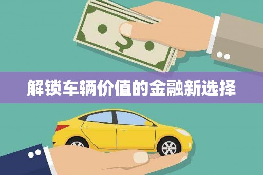 曲水解锁车辆价值的金融新选择