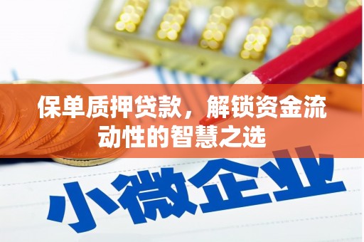 曲水保单质押贷款，解锁资金流动性的智慧之选