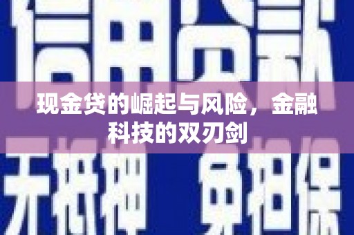 曲水现金贷的崛起与风险，金融科技的双刃剑