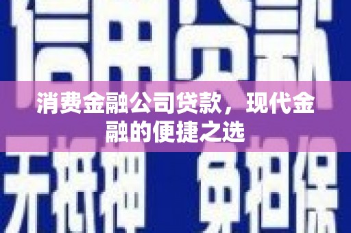 曲水消费金融公司贷款，现代金融的便捷之选