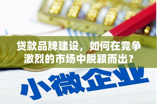曲水贷款品牌建设，如何在竞争激烈的市场中脱颖而出？