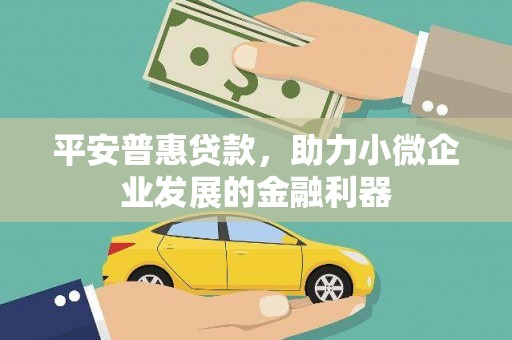 曲水平安普惠贷款，助力小微企业发展的金融利器