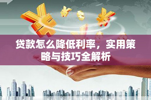 曲水贷款怎么降低利率，实用策略与技巧全解析