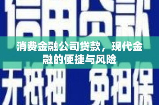 曲水消费金融公司贷款，现代金融的便捷与风险