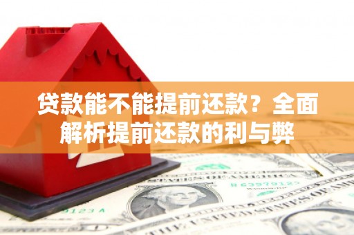 曲水贷款能不能提前还款？全面解析提前还款的利与弊